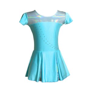 dres za ritmično gimnastiko galaxy – svetlo moder